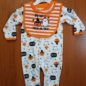 Koala Kids 1st Trick or Treat Halloween 2pc Sleeper Set - 3/6M
